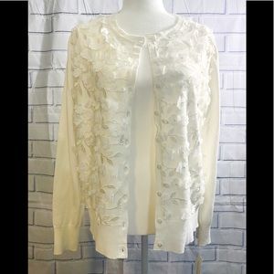 Charter Club 3D Floral Design Cardigan